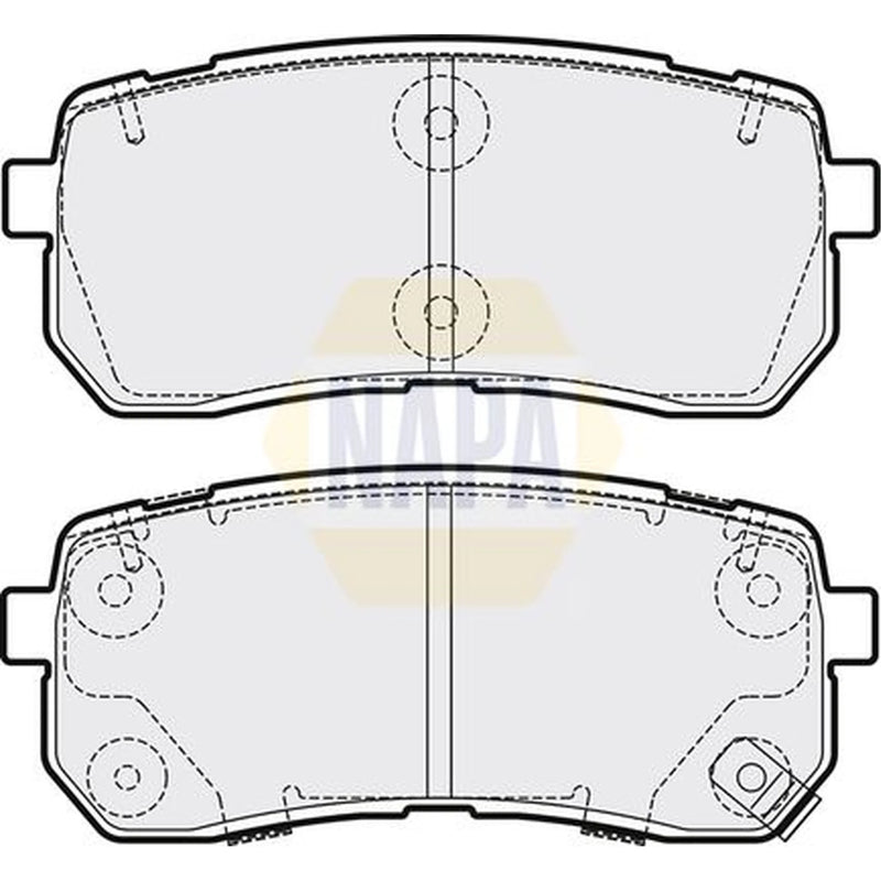 NAPA Rear Brake Pad Set NBP1783