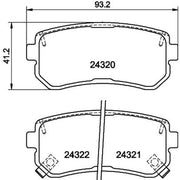 DON Rear Brake Pad Set PCP1063