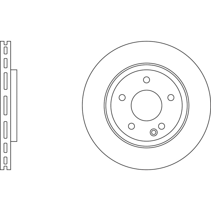 Apec Brake Disc Front Fits Mercedes A Class Drilled Version Dsk2963 Apec  - Town Parts