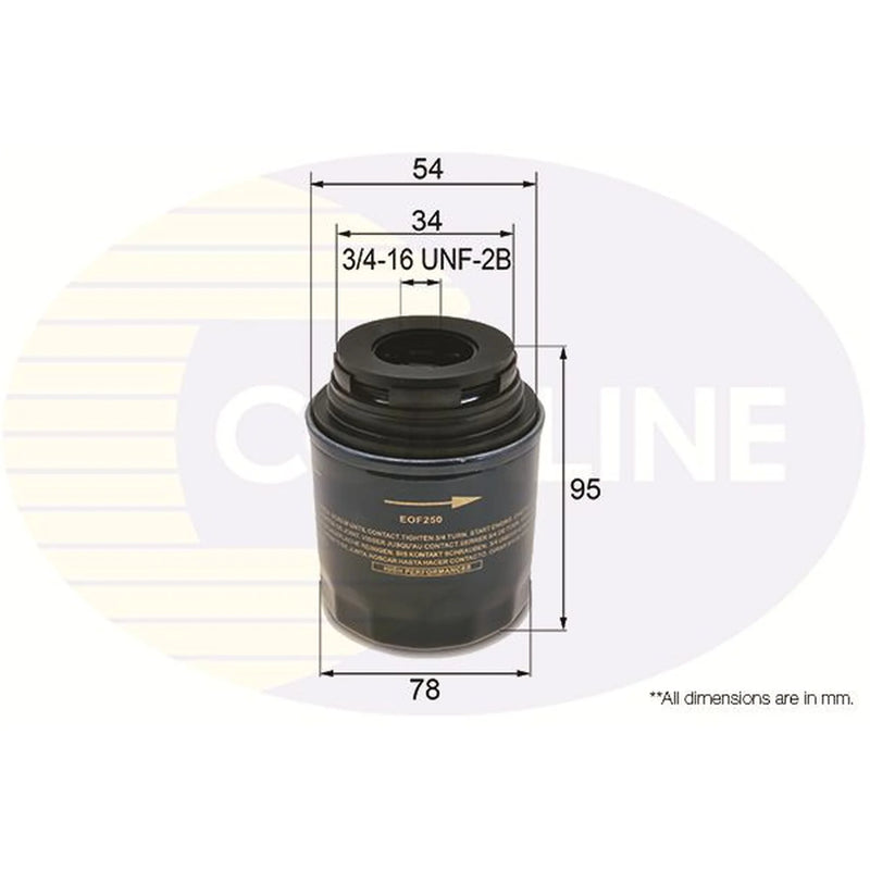 Comline Engine Oil Filter EOF250