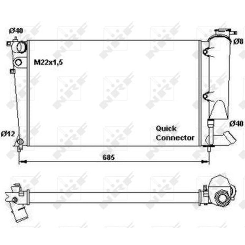 NRF Engine Radiator 58923