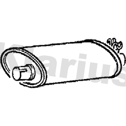 Klarius Box With Tail Pipe Rear VO121C