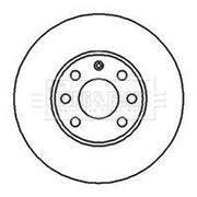 Borg & Beck 2 x Vented Front Brake Discs BBD4073