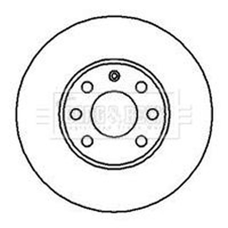Borg & Beck 2 x Vented Front Brake Discs BBD4073