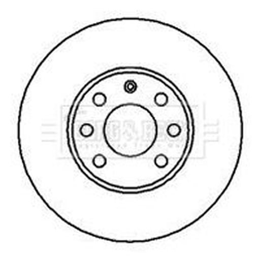 Borg & Beck 2 x Vented Front Brake Discs BBD4073