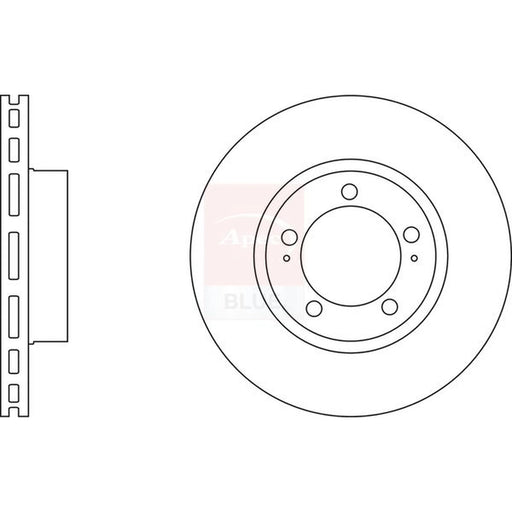 Apec 2 x Vented Front Brake Discs SDK6785