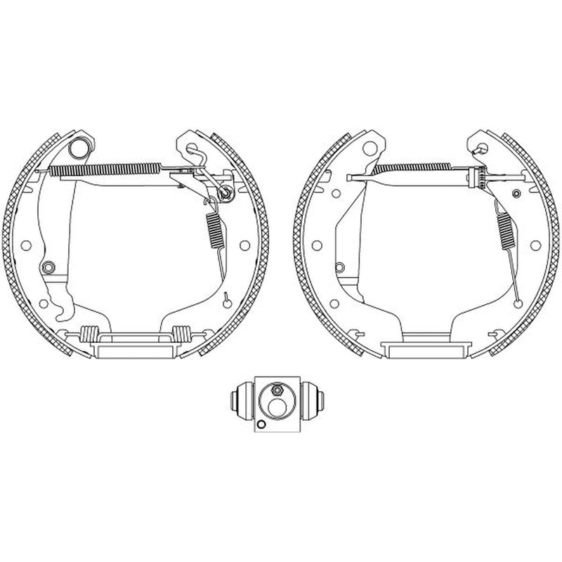 Mintex Brake Shoe Set Axle Kit MSP122