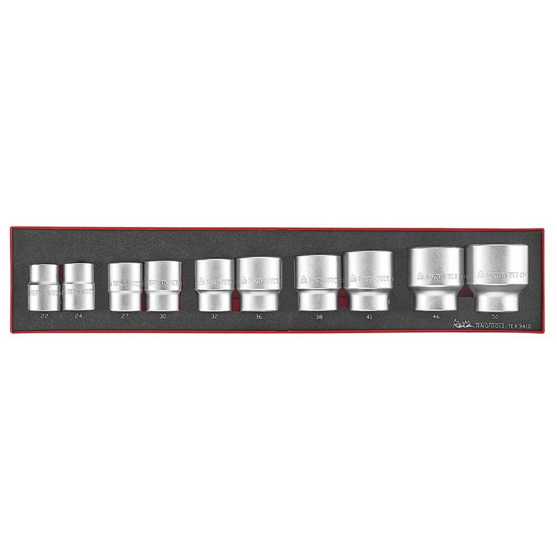 Teng Tools Socket Set 3/4" Drive 10 Pieces FOAMX4