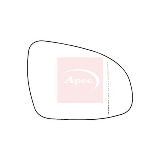 Apec Exterior Wing Mirror Glass Right AMS2702