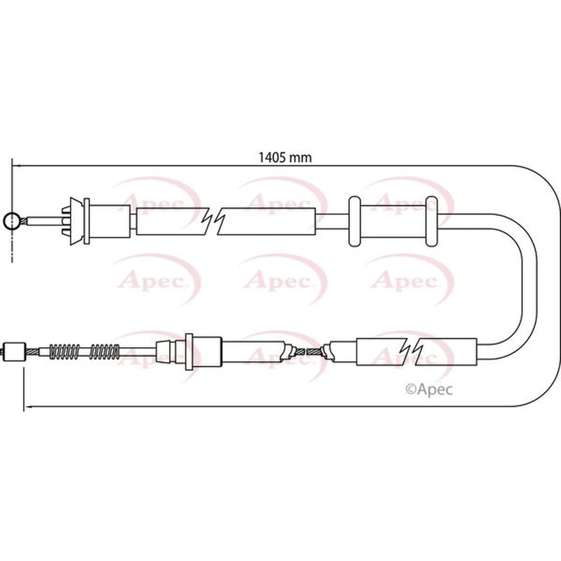 Apec Handbrake Cable Left Rear CAB1160