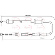 Apec Handbrake Cable Left Rear CAB1160