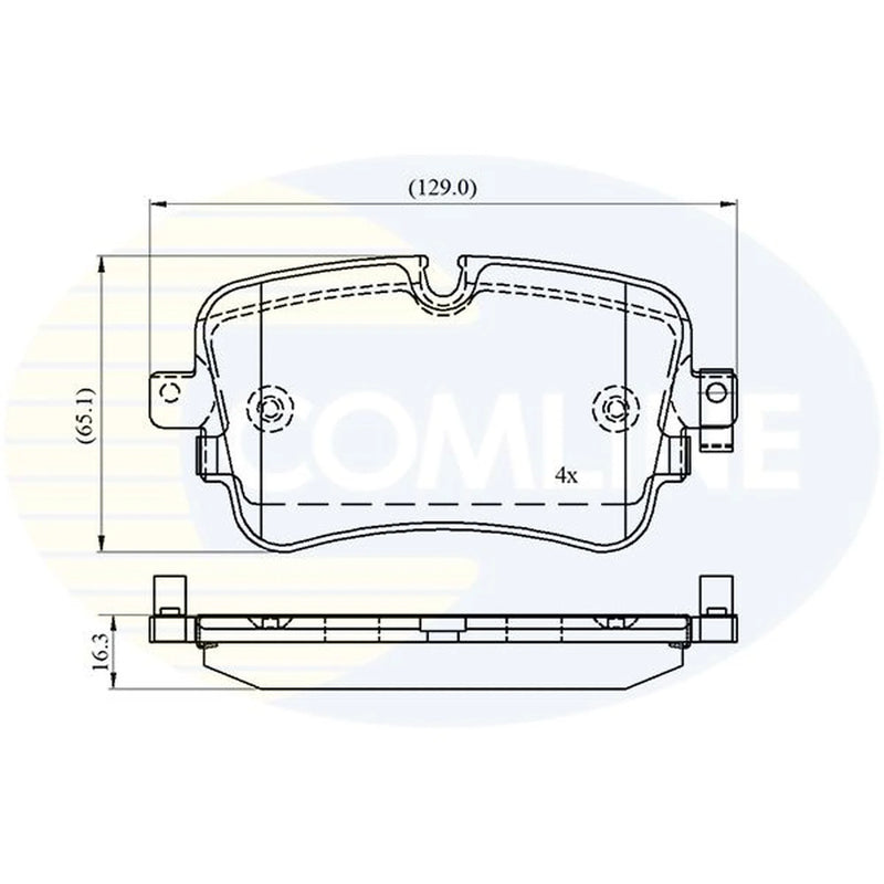 Comline 4 x Rear Brake Pad Set CBP02691
