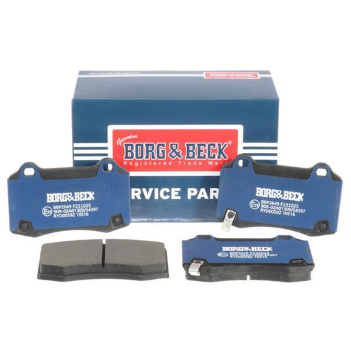 Borg & Beck 4 x Rear Brake Pad Set BBP2649