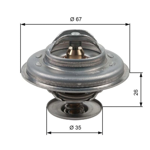 Gates Thermostat,Coolant TH11687G1
