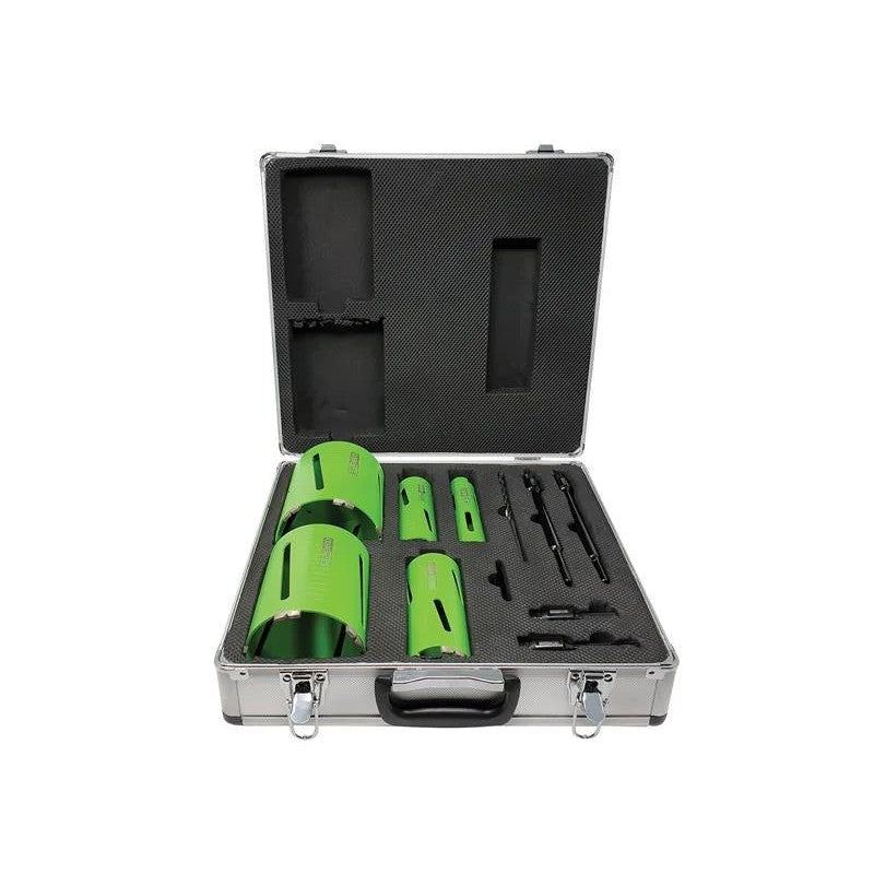 CorePlus DCDKIT11 Diamond Dry Core Drill Bit Set, 11 Piece - CORDCDKIT11