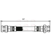 Apec Brake Hydraulic Hose Line Rear HOS3806