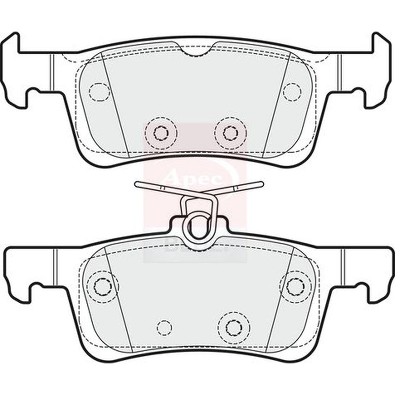 Apec Rear Brake Pad Set PD3835