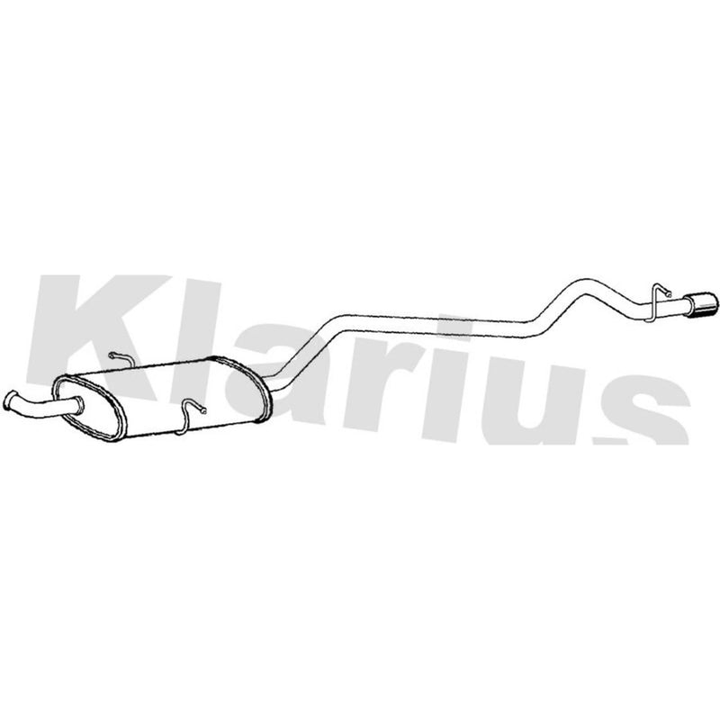 Klarius Box With Tail Pipe Rear MZ532L