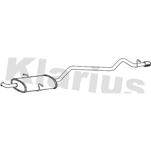 Klarius Box With Tail Pipe Rear MZ532L