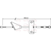 Apec Handbrake Cable Left Rear CAB1165