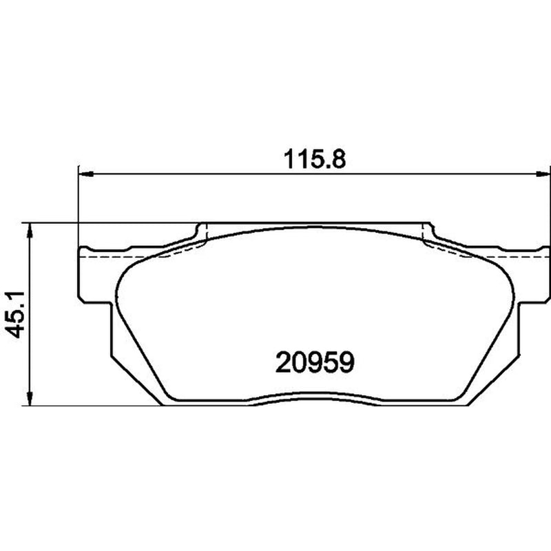 Mintex Front Brake Pad Set MDB1241