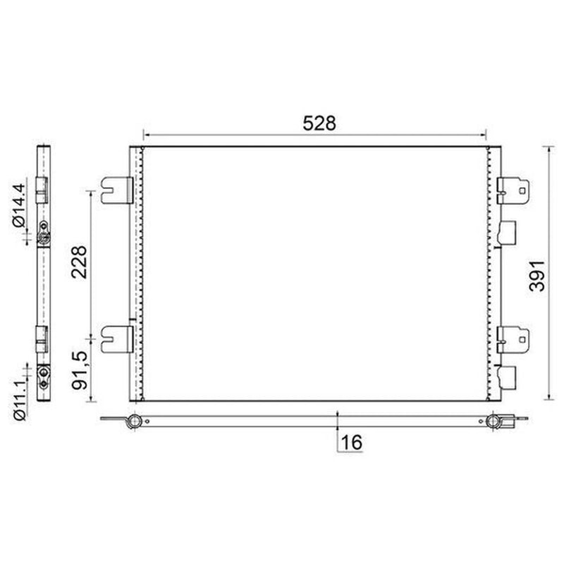 Mahle Air Conditioning Condenser AC 691 000S