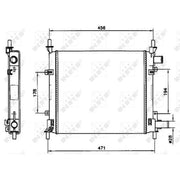 NRF Engine Radiator 54601