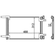 Mahle Air Conditioning Condenser AC 516 000S