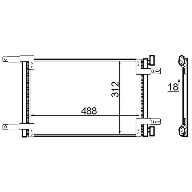 Mahle Air Conditioning Condenser AC 516 000S