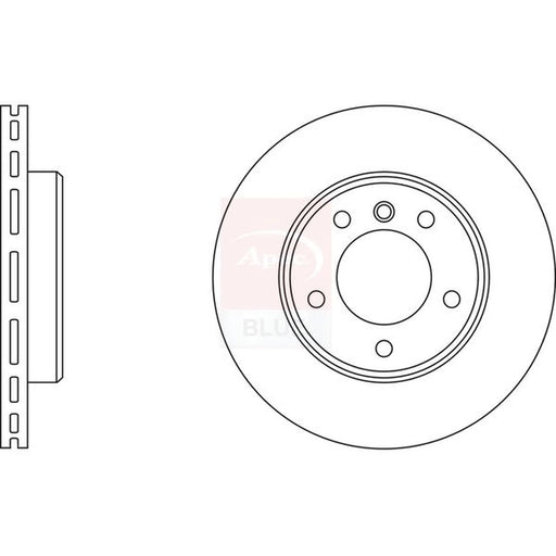 Apec 2 x Vented Front Brake Discs SDK6005