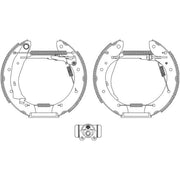 Mintex Brake Shoe Set Axle Kit MSP144