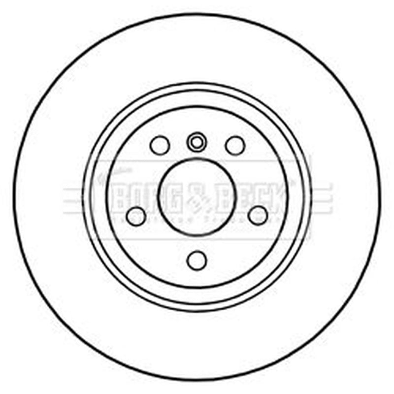 Borg & Beck 2 x Vented Front Brake Discs BBD6041S