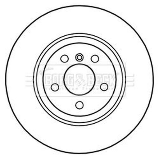 Borg & Beck 2 x Vented Front Brake Discs BBD6041S