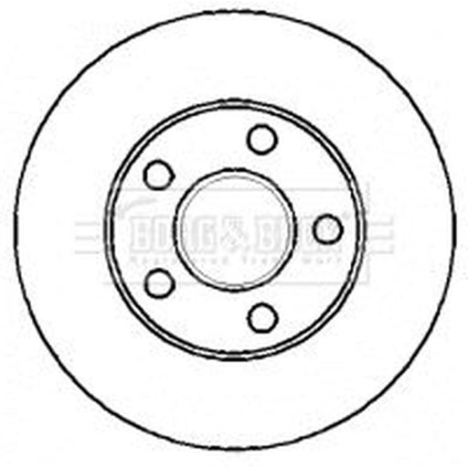 Borg & Beck 2 x Vented Front Brake Discs BBD4316