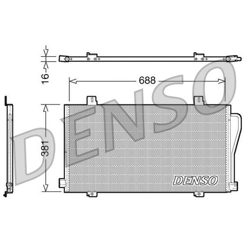 Denso Air Conditioning Condenser DCN23017