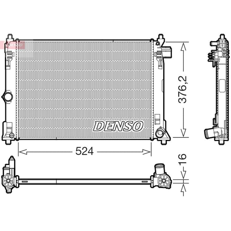 Denso Engine Radiator DRM50130