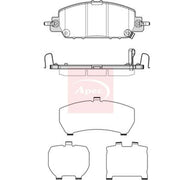 Apec Front Brake Pad Set PAD2402