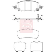 Apec Front Brake Pad Set PAD2402