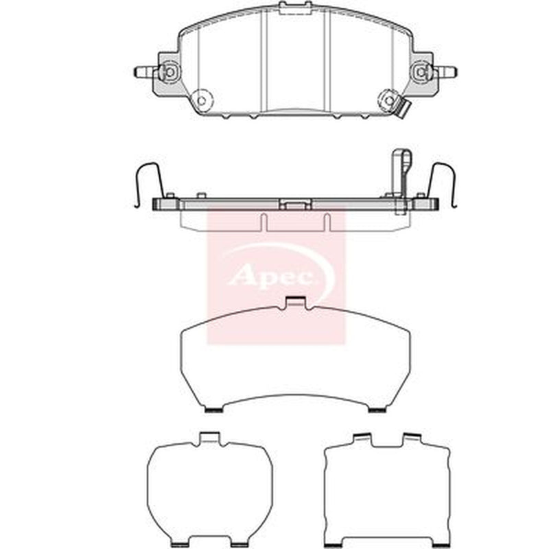 Apec Front Brake Pad Set PAD2402