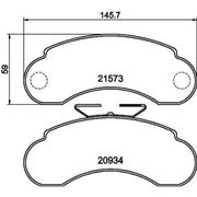 Mintex Front Brake Pad Set MDB1649
