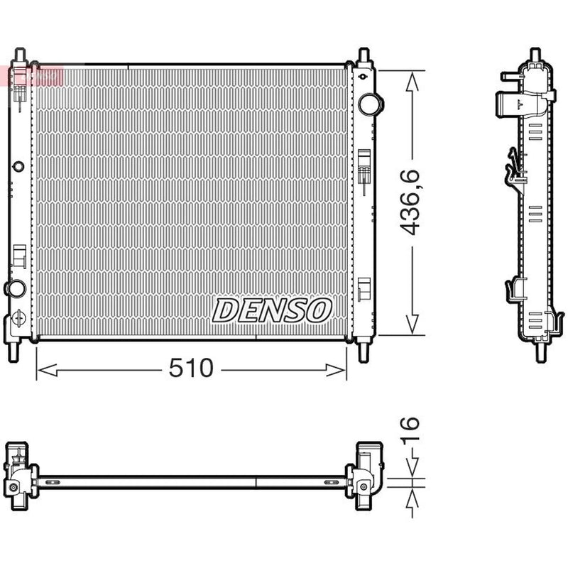 Denso Engine Radiator DRM46078