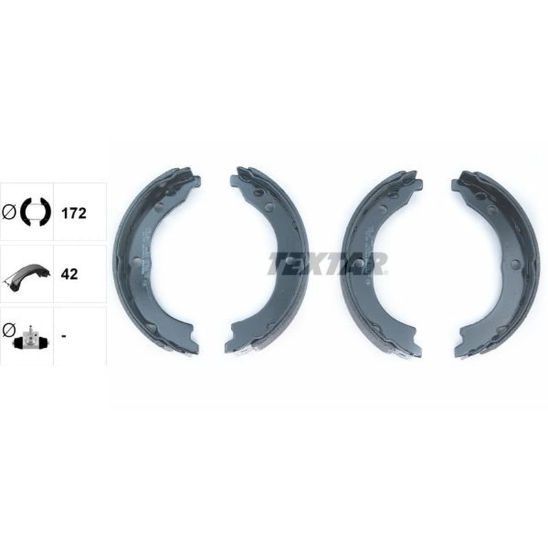 Textar Parking Brake Shoe Set 91062100