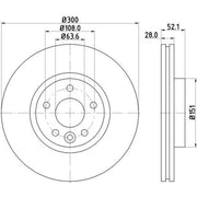 DON 2 x Front Brake Discs PCD18622