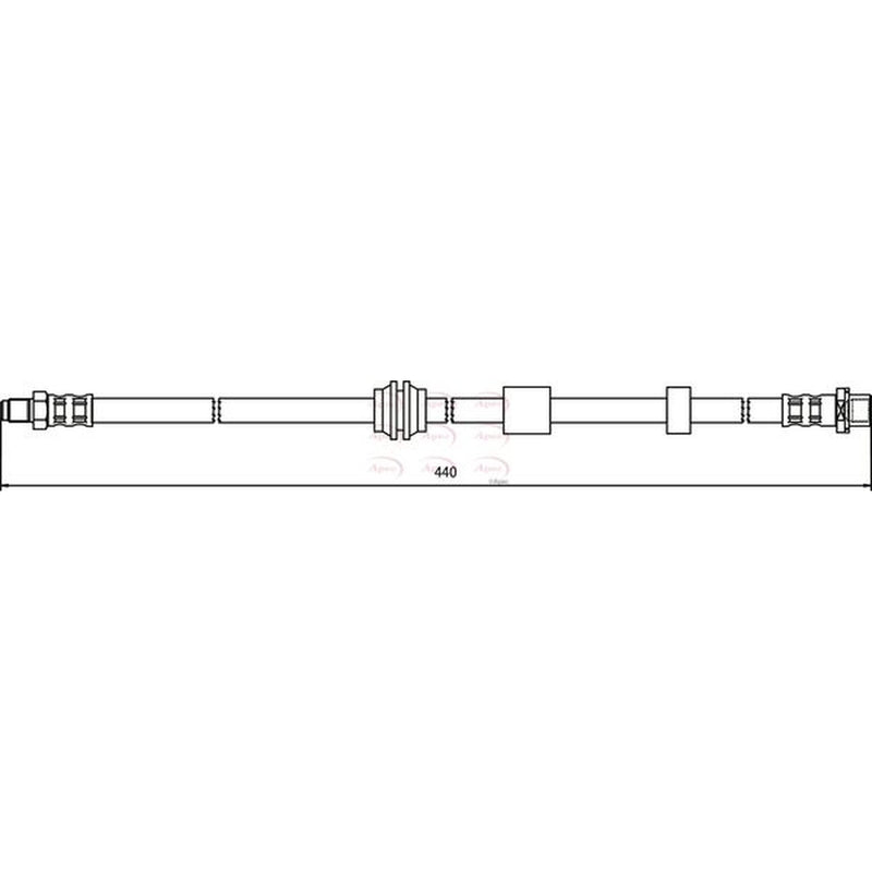 Apec Brake Hydraulic Hose Line Front HOS3621