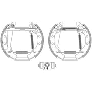Mintex Brake Shoe Set Axle Kit MSP252