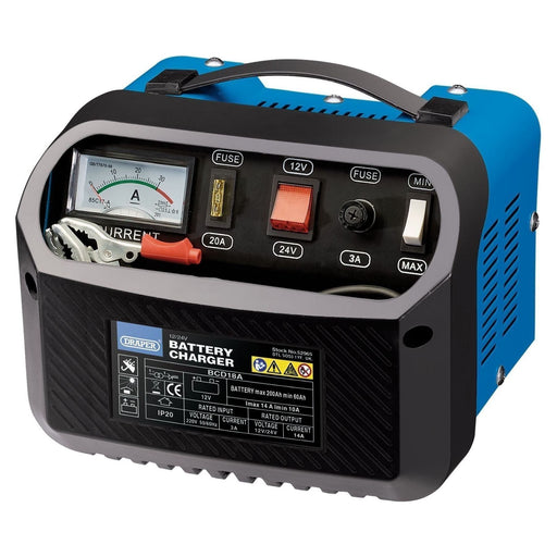 Draper 12/24V Battery Charger, 10 - 14A 52965 Draper  - Town Parts