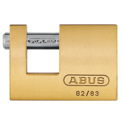 ABUS Mechanical 82/63mm Monoblock Brass Shutter Lock Keyed Alike 8501