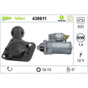 Valeo Starter Motor 12V 1.4kW 13 Teeth 438611