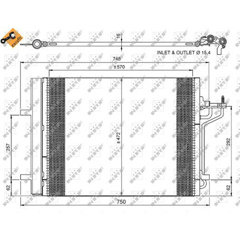 NRF Air Conditioning Condenser 350052