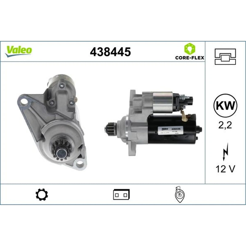 Valeo Starter Motor 12V 1.7kW 13 Teeth 438445